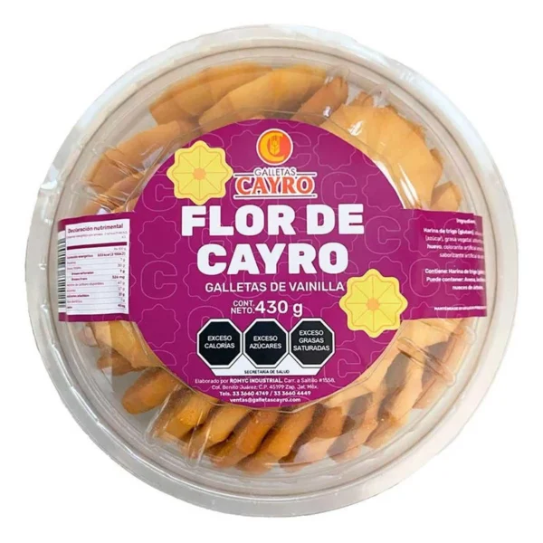 Cayro Flor de Cayro Vaini Cookies 430 g (Galletas Cayro Flor de Cayro Vaini 430 g)