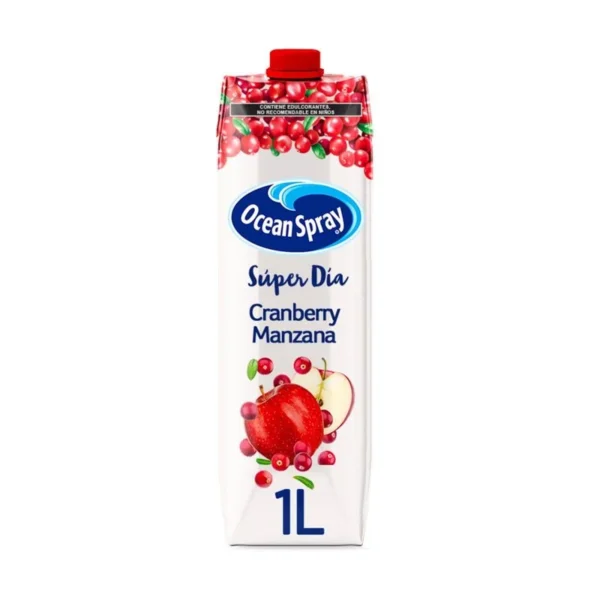 Ocean Spray Super Day Blueberry and Apple 1L (Ocean Spray Súper Día Arándano y Manzana 1L)