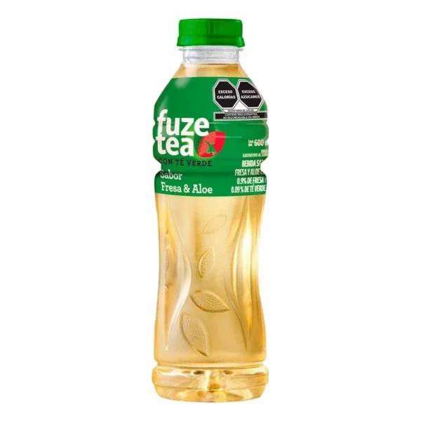 Green Tea Fuze Tea Strawberry Aloe 600ml (Té Verde Fuze Tea Fresa Aloe 600ml)