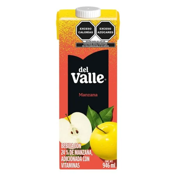 Nectar Del Valle Apple Flavor 946ml (Néctar Del Valle Sabor Manzana 946ml)