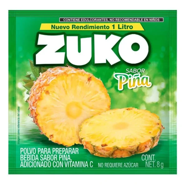 ZUKO pineapple flavor 8g (Saborizante ZUKO sabor piña de 8g)