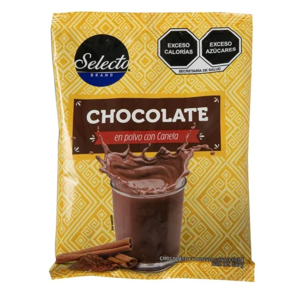 Chocolate Powder with Cinnamon Selecto Brand 350g (Chocolate en Polvo con Canela Selecto Brand de 350g)