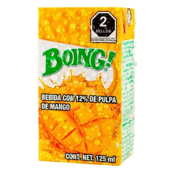 Boing Fortified Mango Pulp Drink 125ml (Bebida Boing de Pulpa de Mango Fortificado 125ml)