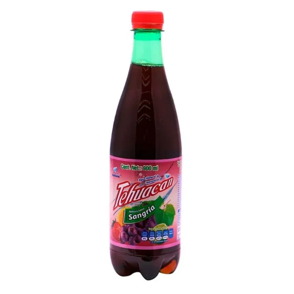 Tehuacan Sangria Soft Drink 600ml (Refresco Tehuacan Sangria 600ml)