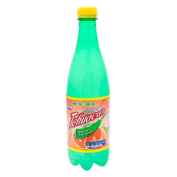 Tehuacan Grapefruit Soft Drink 600ml (Refresco Tehuacan Toronja 600ml)