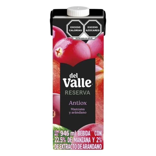 Del Valle Antiox Apple Blueberry Drink 946ml (Bebida Del Valle Antiox Manzana Arándano 946ml)