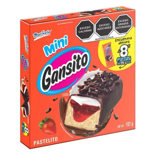 Mini Marinela Goose 8 Pieces 192g (Mini Gansito Marinela 8 Piezas 192g)