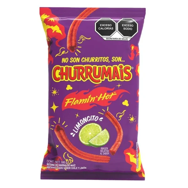 Churrumais Flamin Hot Snack 185g (Botana Churrumais Flamin Hot 185g)