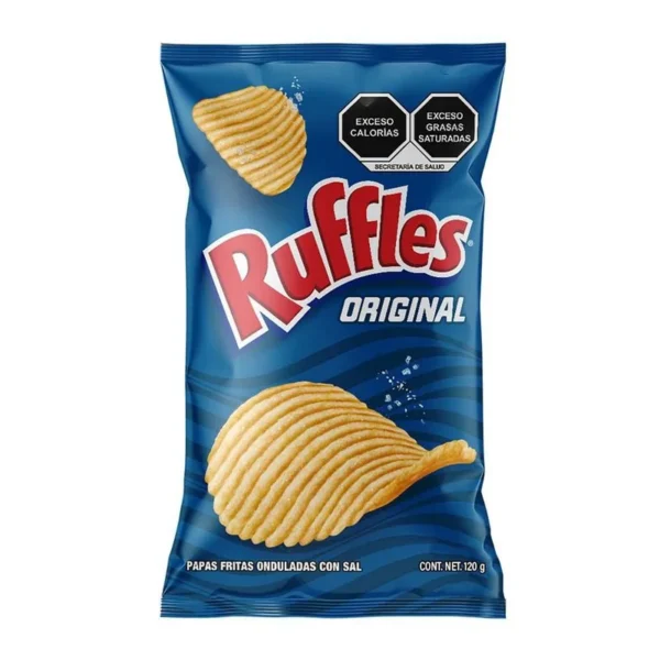 Potatoes with Salt Sabritas Ruffles Original 120g (Papas Con Sal Sabritas Ruffles Original 120g)