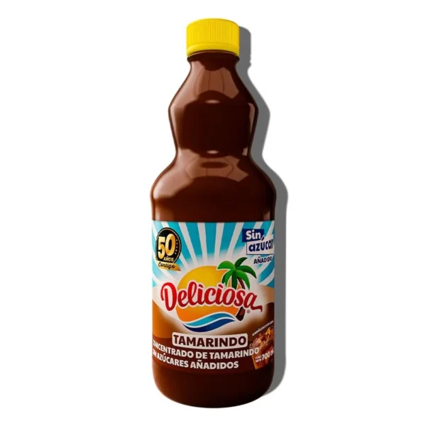 Deliciosa Sugar-Free Tamarind Concentrate 700ml (Concentrado Deliciosa de Tamarindo sin Azúcar 700ml)