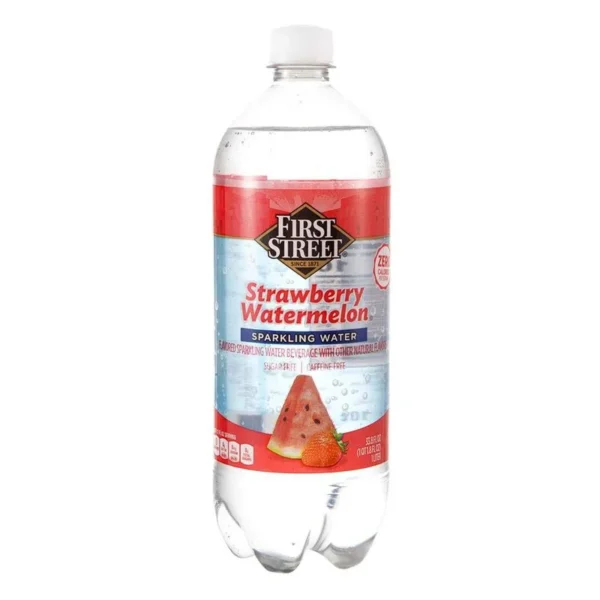First Street Sandia Sparkling Water 1L (Agua Mineral First Street Sandia 1L)