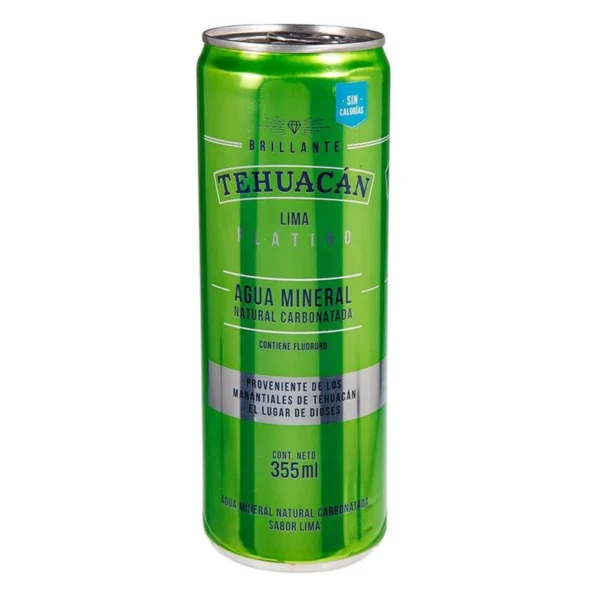 Tehuacan Lima Sparkling Water 355 ML (Agua Mineral Tehuacan Lima 355 ML)
