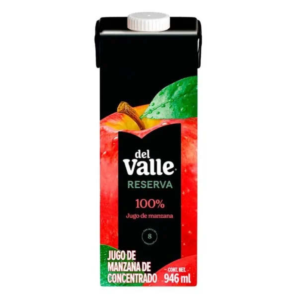 Apple Del Valle Juice Carton 946 ml (Jugo Del Valle Manzana Cartón 946 ml)