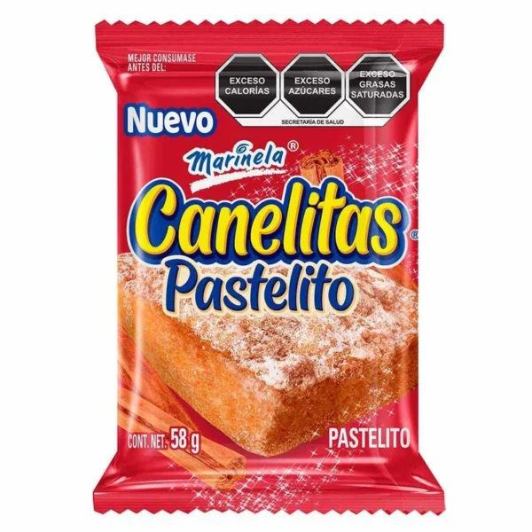 Marinela Canelitas cupcakes 58g (Pastelitos Marinela Canelitas 58g)