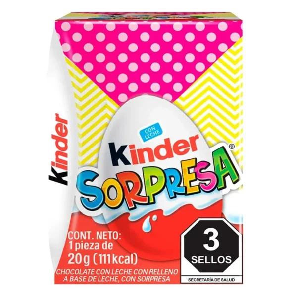 Kinder Sopresa Chocolate License 20g (Chocolate Kinder Sopresa Licencia 20g)