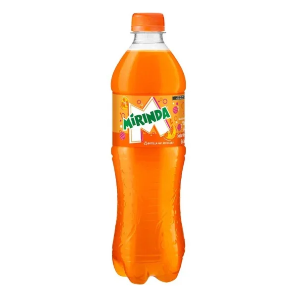 Mirinda Orange Soft Drink 600ml (Refresco Mirinda Naranja 600ml)