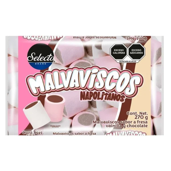 Select Neapolitan Marshmallow 270g (Malvavisco Selecto Napolitano 270g)