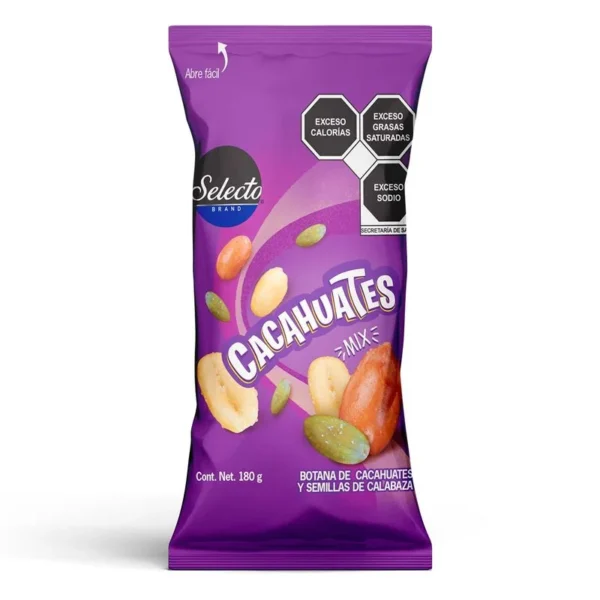 Select Peanut Brand Mix Botanero 180g (Cacahuate Selecto Brand Mix Botanero 180g)