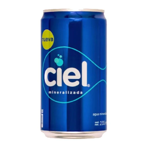 Ciel Mineralized Water 8 Cans of 235ml each (Agua Mineralizada Ciel 8 Latas de 235ml c/u)
