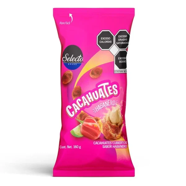 Peanut Brand Selecto Habanero 160g (Cacahuate Brand Selecto Habanero 160g)