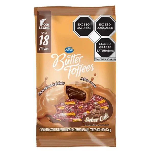 Caramel Butter Toffees Coffee 126g (Caramelo Butter Toffees Café 126g)