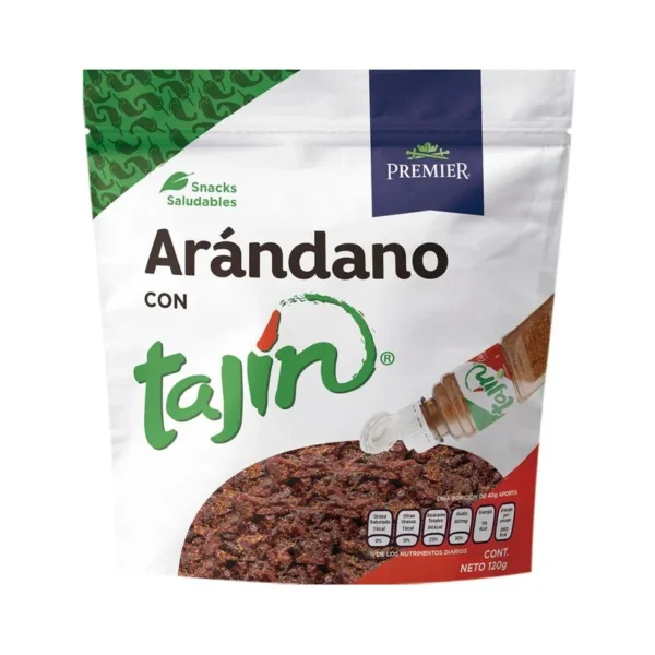 Blueberry Tajín Premier Bag of 120g (Arandano Tajín Premier Bolsa de 120g)