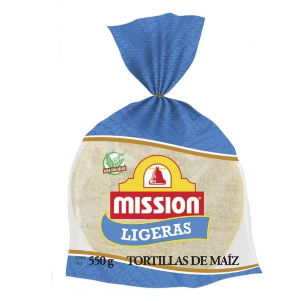 White Mission Corn Tortilla 550g (Tortilla De Maíz Mission Blanca 550g)