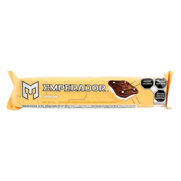 Gamesa Emperador Combined Cookies 91g (Galletas Gamesa Emperador Combinado 91g)