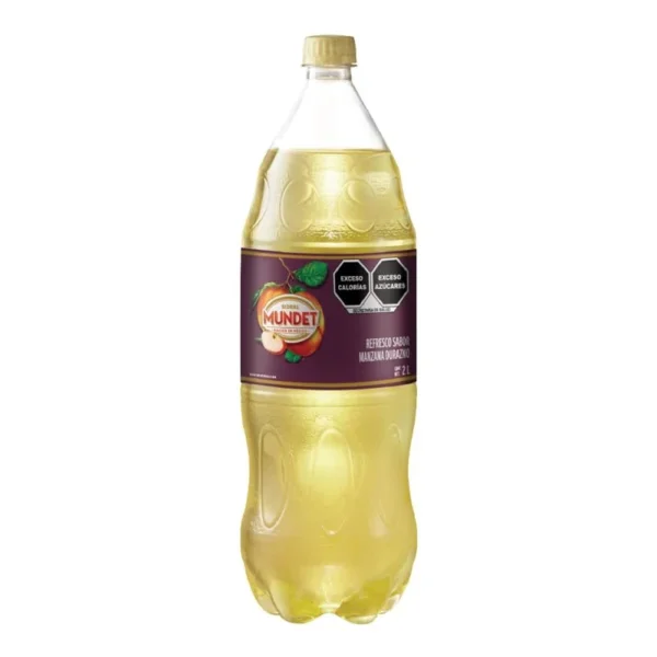 Sidral Mundet Apple-Peach Soft Drink 2L (Refresco Sidral Mundet Manzana-Durazno 2L)