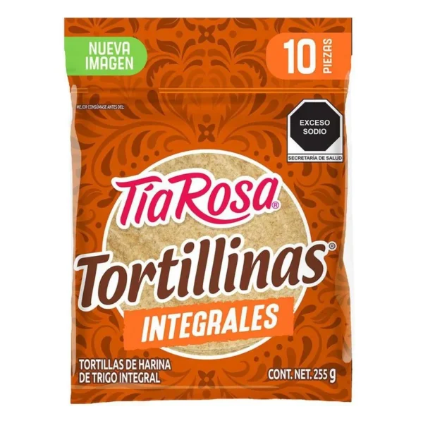 Tia Rosa Whole Wheat Flour Tortillas 255g (Tortillas de Harina Integral Tia Rosa 255g)