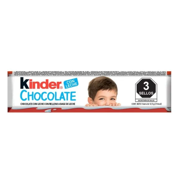 Kinder Milk Chocolate 12.5g (Chocolate Kinder con Leche 12.5g)