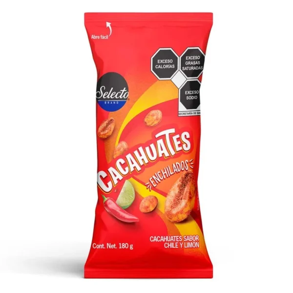Selecto Peanut Brand Chile Limón 180g (Cacahuate Selecto Brand Chile Limón 180g)