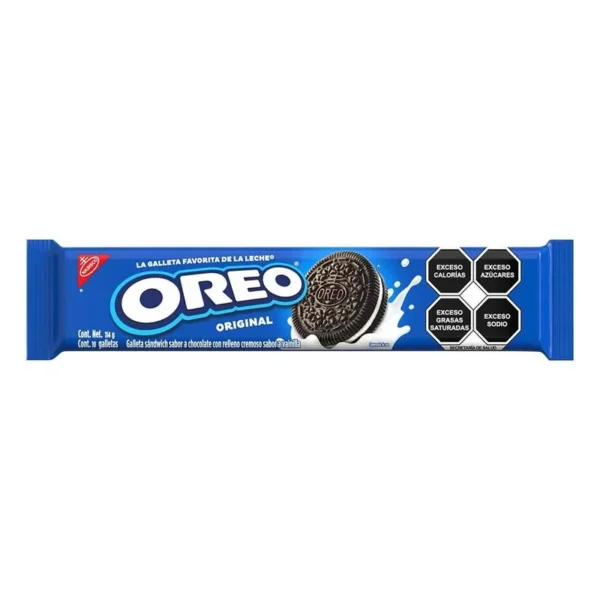 Chocolate Oreo Cookies Stuffed Vanilla flavor 114g (Galletas Oreo de Chocolate Relleno sabor Vainilla 114g)
