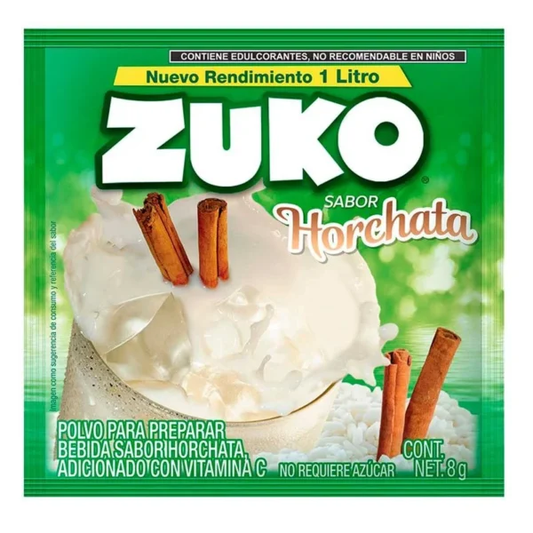 ZUKO Horchata flavor 8g (Saborizante ZUKO sabor Horchata 8g)
