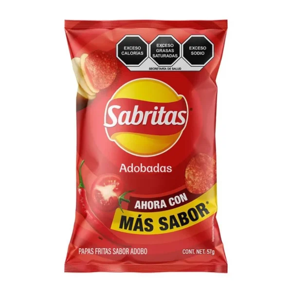 Marinated Sabritas Potatoes Snack MAX 57g (Botana Papas Sabritas Adobada MAX 57g)