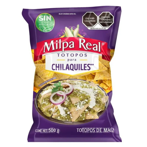 Milpa Real Chilaquiles Totopos 500 g (Totopos Chilaquiles Milpa Real 500 g)