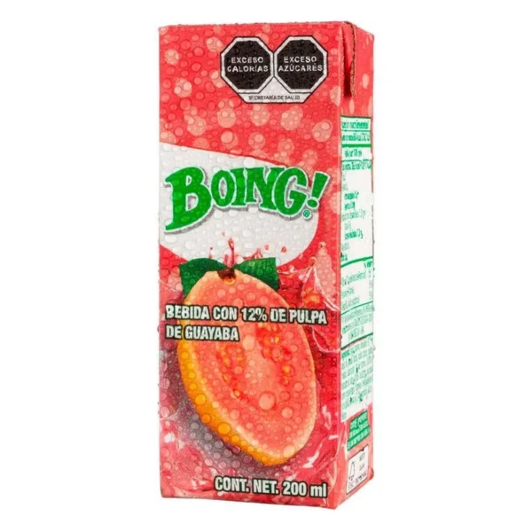 Boing Drink with Fortified Guava Pulp 200ml. (Bebida Boing con Pulpa de Guayaba Fortificada 200ml.)