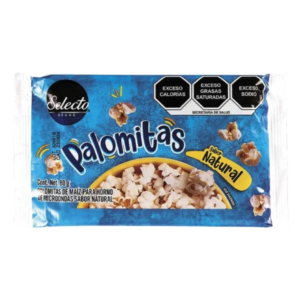 Selecto Brand Natural Popcorn 80g (Palomitas Selecto Brand Natural 80g)