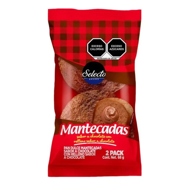 Selecto Chocolate Shortbread 68g (Mantecada Selecto Chocolate 68g)