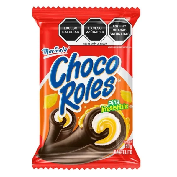 Choco Roles Marinela 2 Pieces 80g (Choco Roles Marinela 2 Piezas 80g)