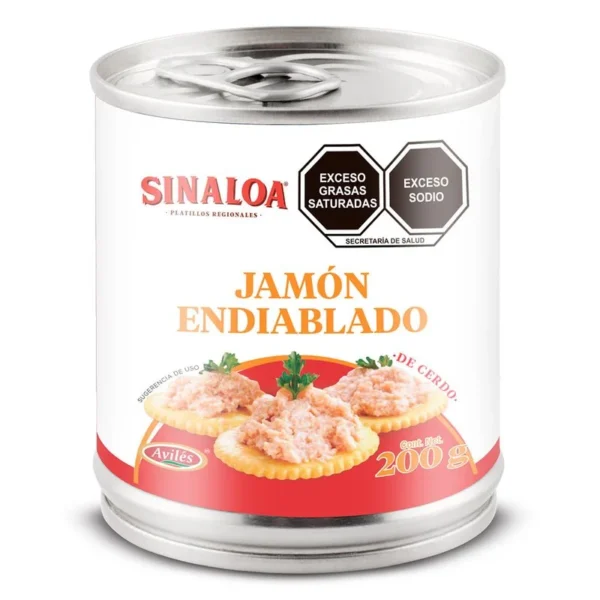 Sinaloa Pork Deviled Ham 200g (Jamón Endiablado Sinaloa de Cerdo 200g)