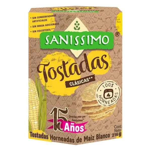 Sanissimo Classic Toast 216g (Tostada Clasica Sanissimo 216g)