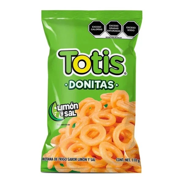 Totis Donitas Salt and Lemon 110g (Totis Donitas Sal y Limon 110g)