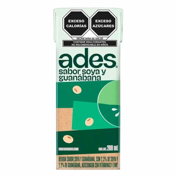 Ades Soursop Soy Drink 200ml (Ades Bebida de Soya Guanabana 200ml)