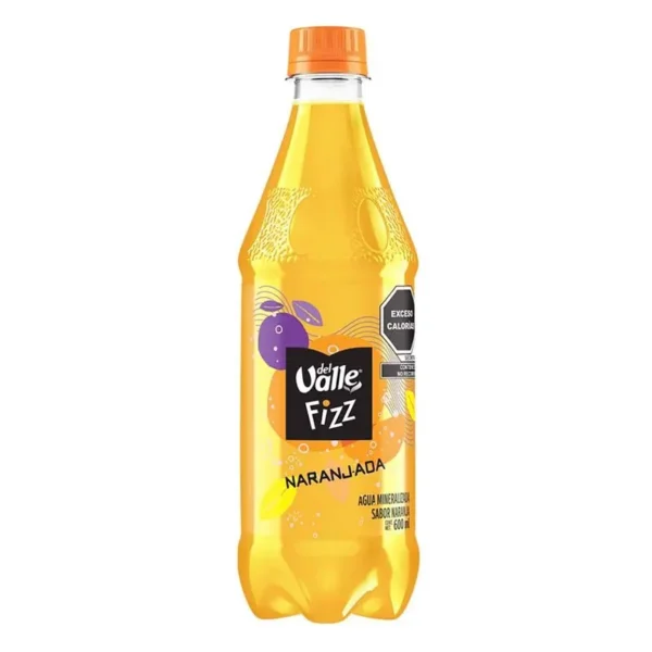 Min Del Valle Fizz Orange Water 600ml (Agua Min Del Valle Fizz Naranja 600ml)