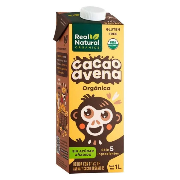 Real Natural Oatmeal Cocoa Drink 1L (Bebida Real Natural Avena Cacao 1L)