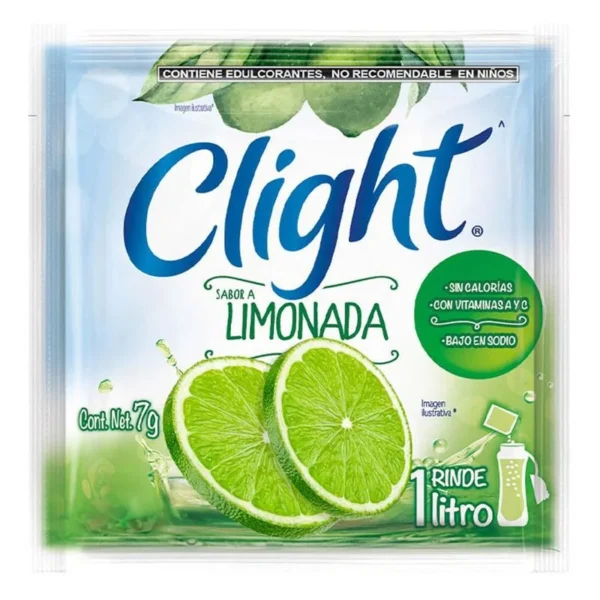 Clight Lemonade Powder Concentrate 7g (Concentrado en Polvo Clight Limonada 7g)