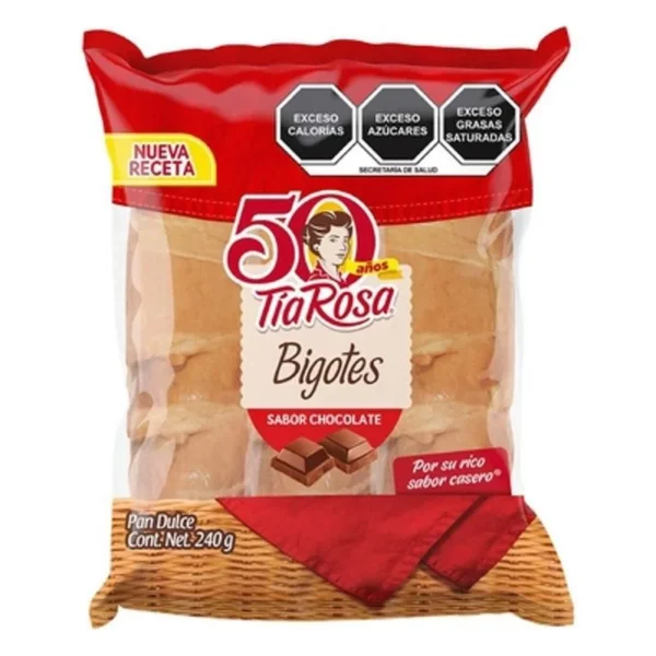 Sweet Bread Tia Rosa Mustaches 240g (Pan Dulce Tia Rosa Bigotes 240g)